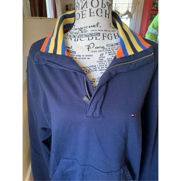 Tommy Hilfiger Navy Pullover - Picture 1 of 6